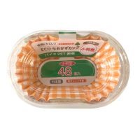 環境にやさしいECOなおかずカップPET容器チェック小判４８枚